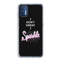 Sparkle quote: Motorola Moto G9 Plus Transparant Hoesje - thumbnail