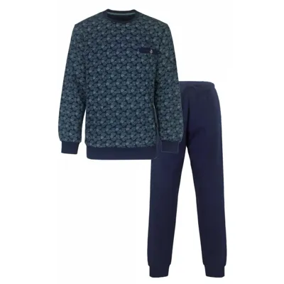 Fleece pyjama heren - Winter Blue - Warme winter pyjama mannen