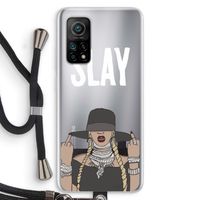 Slay All Day: Xiaomi Mi 10T 5G Transparant Hoesje met koord