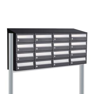 Allux Hive Set 4-Breed, 4-Hoog Met Dak Op Statief Zwart - 40030070_4x4ds