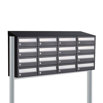 Allux Hive Set 4-Breed, 4-Hoog Met Dak Op Statief Zwart - 40030070_4x4ds