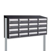Allux Hive Set 4-Breed, 4-Hoog Met Dak Op Statief Zwart - 40030070_4x4ds