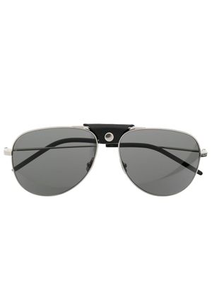 Saint Laurent Eyewear lunettes de soleil à monture aviateur - Argent