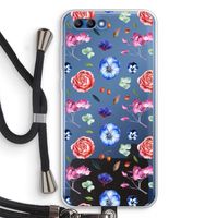 Bloemetjes: Honor 10 Transparant Hoesje met koord