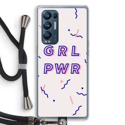 GRL PWR: Oppo Find X3 Neo Transparant Hoesje met koord