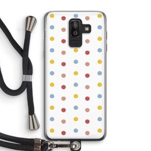 Bollen: Samsung Galaxy J8 (2018) Transparant Hoesje met koord