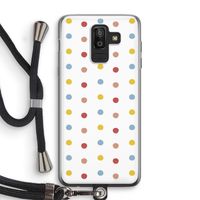 Bollen: Samsung Galaxy J8 (2018) Transparant Hoesje met koord