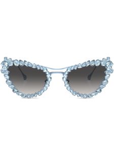 Swarovski lunettes de soleil à monture papillon - Bleu