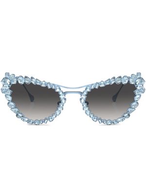 Swarovski Eyewear lunettes de soleil à monture papillon - Bleu