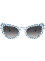 Swarovski lunettes de soleil à monture papillon - Bleu