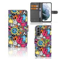 Samsung Galaxy S21 FE | Wallet Case | met Pasjes | Punk Rock