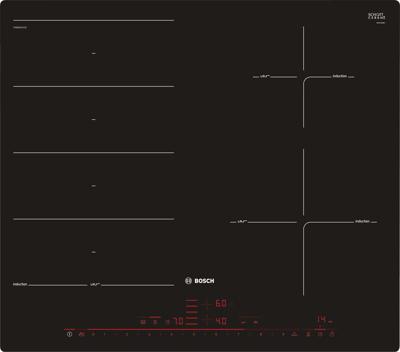 Bosch Serie 8 PXE601DC1E kookplaat Zwart Ingebouwd Inductiekookplaat zones 4 zone(s)