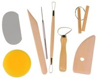 Kids At Work pottenbak gereedschap junior hout/staal bruin/grijs - thumbnail