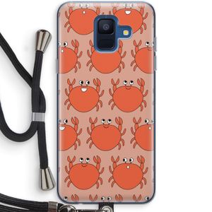 Krab: Samsung Galaxy A6 (2018) Transparant Hoesje met koord