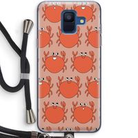 Krab: Samsung Galaxy A6 (2018) Transparant Hoesje met koord