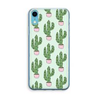 Cactus Lover: iPhone XR Transparant Hoesje