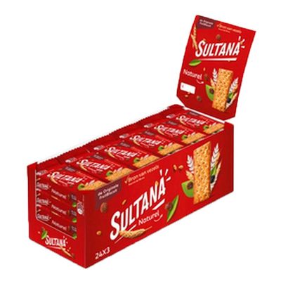 Sultana - Fruit Biscuit Naturel - 24x 3 stuks