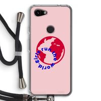 Run The World: Pixel 3a Transparant Hoesje met koord