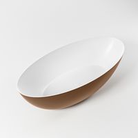 Vrijstaand bad Mondiaz Float | 170x80 cm | Solid surface | Ovaal | Rust - Talc