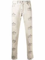 BLUE SKY INN pantalon à logo imprimé - Tons neutres