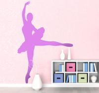 Sticker silhouette ballet ballerina