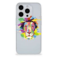 iPhone 15 Pro Telefoonhoesje met Naam Lion Color