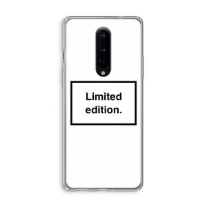 Limited edition: OnePlus 8 Transparant Hoesje