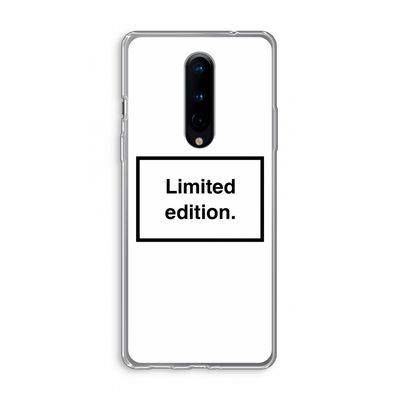 Limited edition: OnePlus 8 Transparant Hoesje