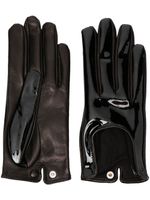 Durazzi Milano gants à fini brillant - Noir