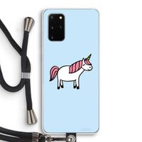 Eenhoorn: Samsung Galaxy S20 Plus Transparant Hoesje met koord
