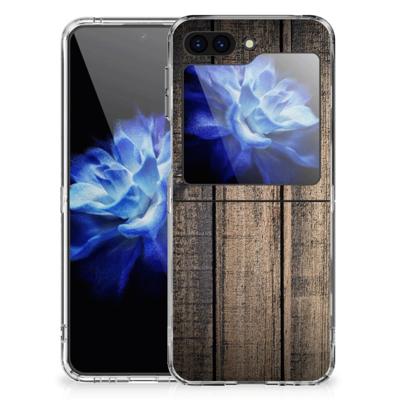 Samsung Galaxy Z Flip 5 | Bumper Hoesje | Steigerhout