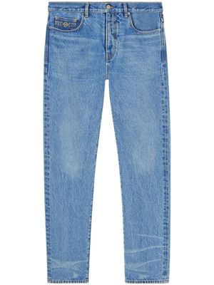 Versace jean Medusa Biggie à coupe droite - Bleu
