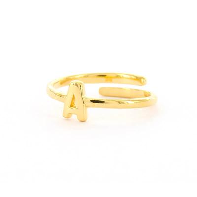 Imotionals Ring Letter A Goud
