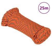 VidaXL Boottouw 5 mm 25 m polypropyleen oranje