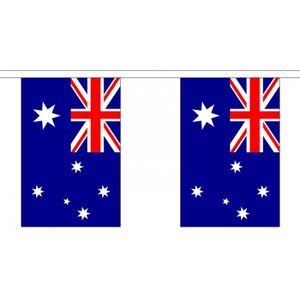 2x Polyester vlaggenlijn van Australie 3 meter   -