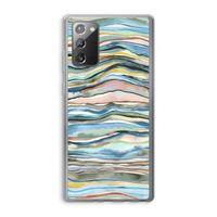 Watercolor Agate: Samsung Galaxy Note 20 / Note 20 5G Transparant Hoesje