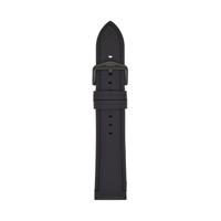 Horlogeband Fossil S221501 Leder Zwart 22mm