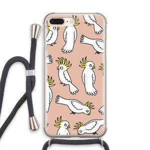 Papegaai: iPhone 7 PLUS Transparant Hoesje met koord