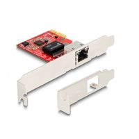PCI Express x1 card naar 1 x RJ45 2,5 Gigabit LAN i225 NBASE-T - Low Profile Netwerkadapter