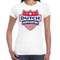 Nederland supporters t-shirt - wit - voor dames - Dutch - landen shirts - kleding - sport