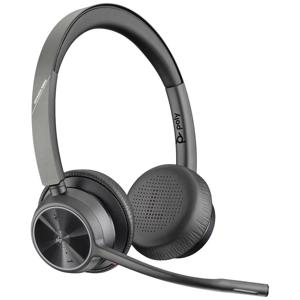 HP Poly Voyager 4320 On Ear headset Bluetooth, Kabel Stereo Zwart Headset