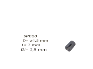 micromotor SP010 ø 4.5 x 7 - ø 1.5 mm cardankoppelingshouder