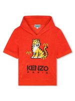 Kenzo Kids hoodie à logo brodé - Rouge