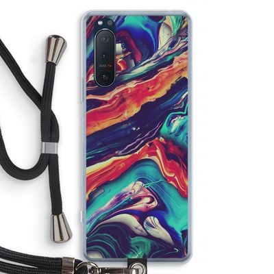 Chameleon Sun: Sony Xperia 5 II Transparant Hoesje met koord