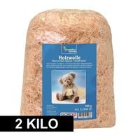 Naturel houtwol 2 kilo vulmateriaal Naturel houtwol 2 kilo vulmateriaal