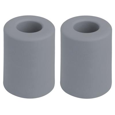 Benson Deurbuffers / deurstoppers rubbers - 2x - grijs - 50 x 35 mm - met schroefbevestiging