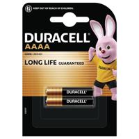 Duracell MN2500 Ultra AAAA batterij (mini) AAAA (mini) Alkaline 1.5 V 600 mAh 2 stuk(s)