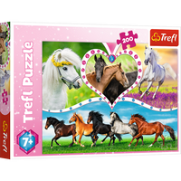 Puzzel - Beautiful horses - thumbnail