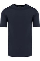 OLYMP SIGNATURE Tailored Fit T-Shirt ronde hals marine, Effen