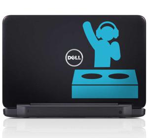 Laptop sticker DJ